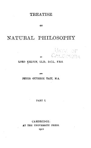 Treatise on Natural Philosophy cover