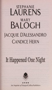 It Happened One Night cover