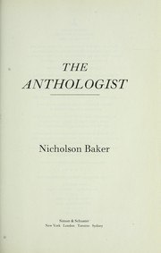 The Anthologist cover