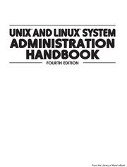 UNIX and Linux System Administration Handbook cover