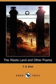 The Waste Land and Other Poems cover