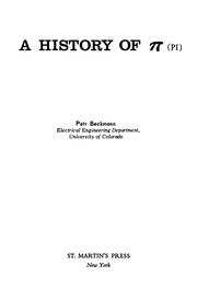 A History of π cover