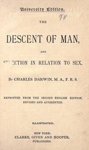 The Descent of Man cover