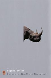 Rhinoceros / The Chairs / The Lesson cover