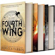 Empyrean Series, 3 Books Collection Set, Fourth Wing, Iron Flame, Onyx Storm, by Rebecca Yarros cover