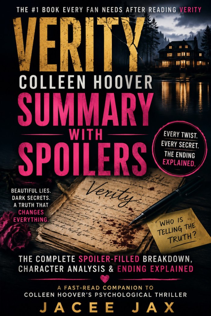 Verity Colleen Hoover Summary cover