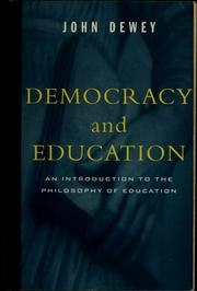Democracy and Education cover