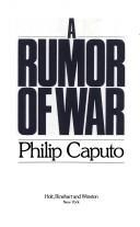 A Rumor Of War cover