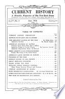 Current History cover