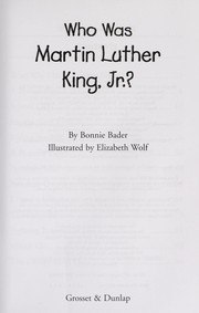 Who Was Martin Luther King, Jr.? cover