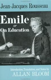 Emile or On Education cover