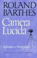 Camera Lucida: Reflections on Photography cover
