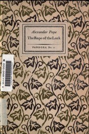 The Rape of the Lock cover