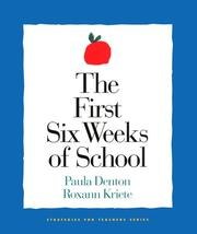 The First Six Weeks of School cover