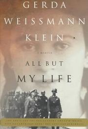 All But My Life: A Memoir cover