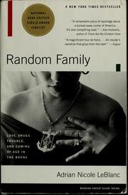 Random Family: Love, Drugs, Trouble, and Coming of Age in the Bronx cover