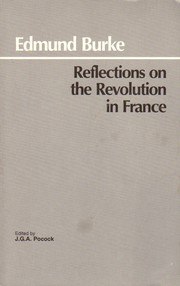 Reflections on the Revolution in France cover