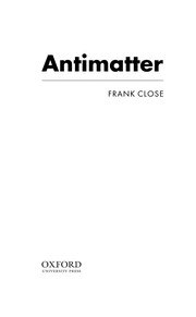 Antimatter cover