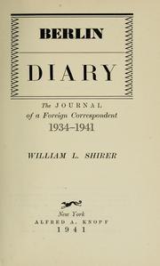 Berlin Diary cover