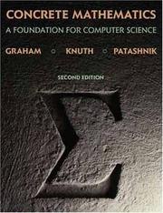 Concrete Mathematics: A Foundation for Computer Science cover
