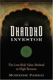 The Dhandho Investor cover