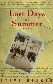 The Last Days of Summer cover